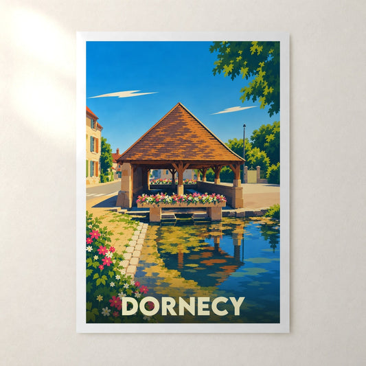 Affiche Dornecy – sans cadre, accrochée au mur