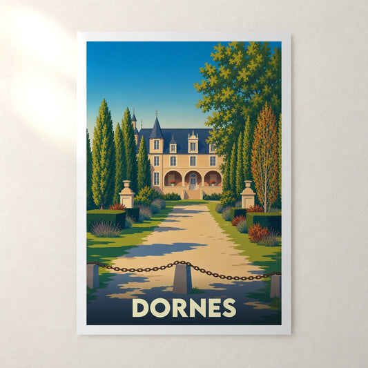 Affiche Dornes – sans cadre, accrochée au mur