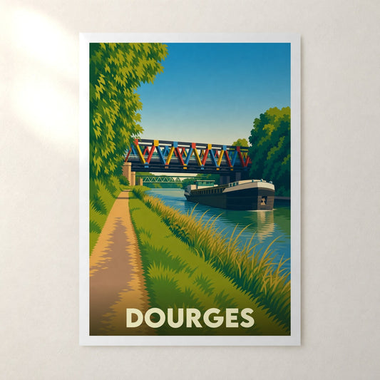 Affiche Dourges – sans cadre, accrochée au mur