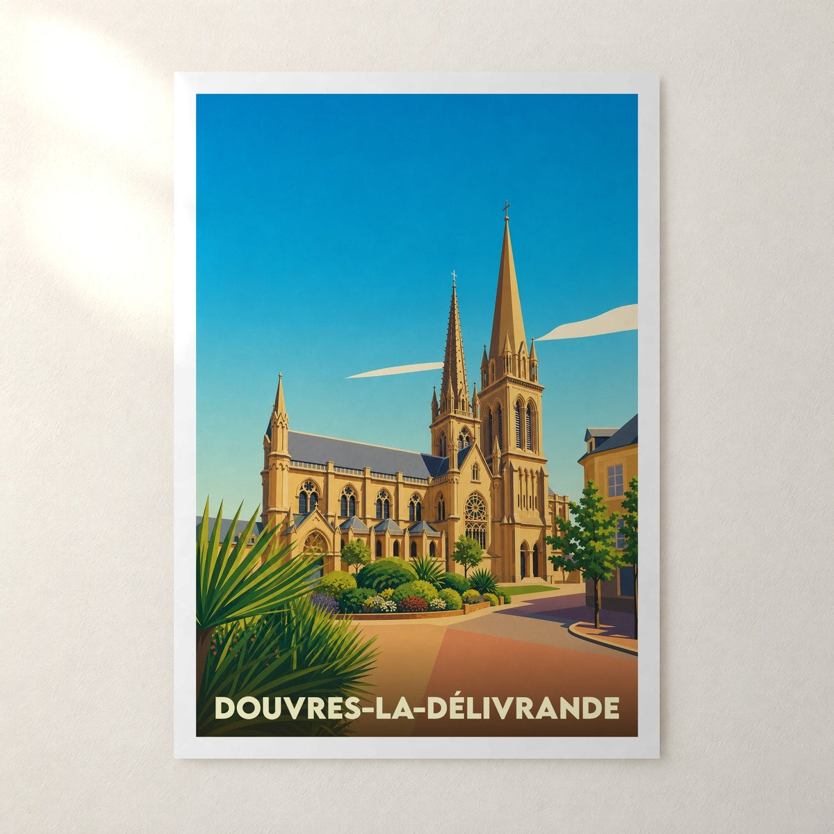 Affiche Douvres-la-Délivrande – sans cadre, accrochée au mur