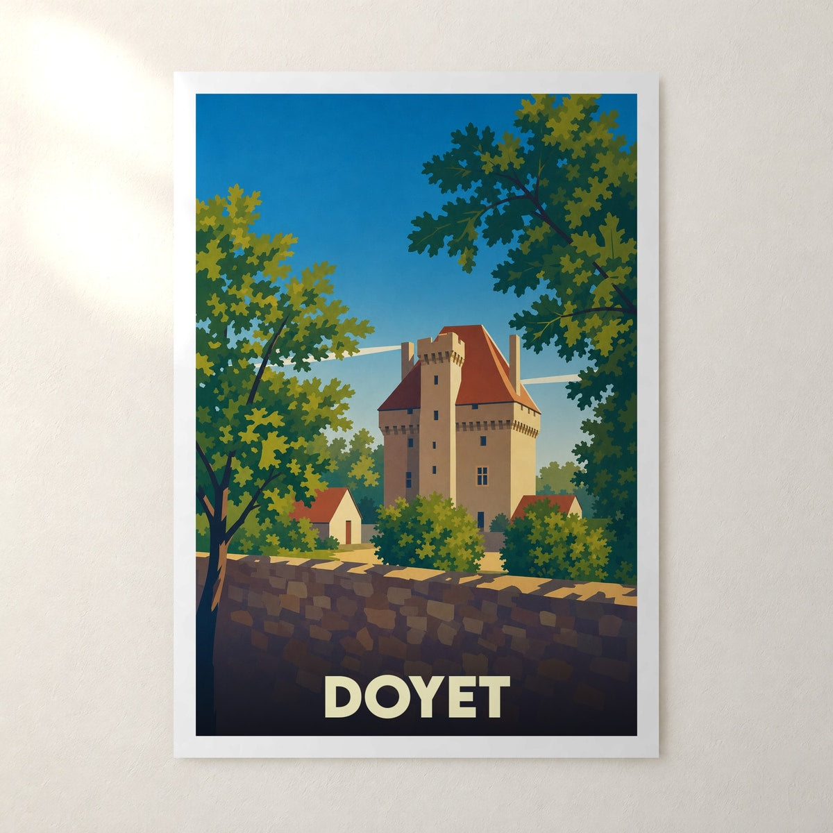Affiche Doyet – sans cadre, accrochée au mur
