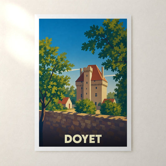 Affiche Doyet – sans cadre, accrochée au mur