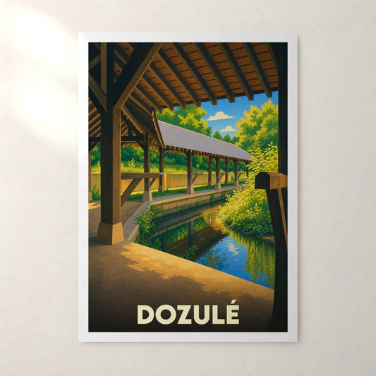 Affiche Dozulé – sans cadre, accrochée au mur