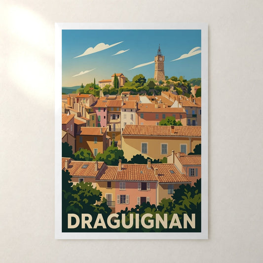 Affiche Draguignan – sans cadre, accrochée au mur