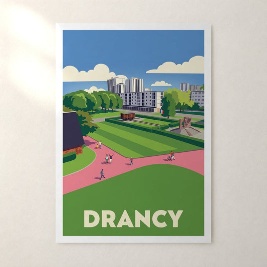 Affiche Drancy – sans cadre, accrochée au mur