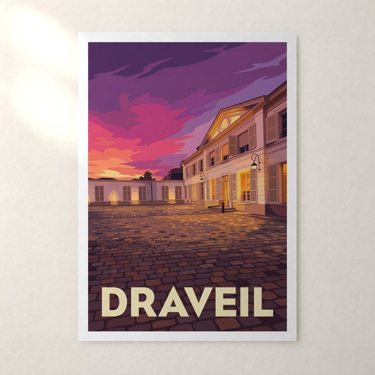 Affiche Draveil – sans cadre, accrochée au mur