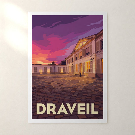 Affiche Draveil – sans cadre, accrochée au mur