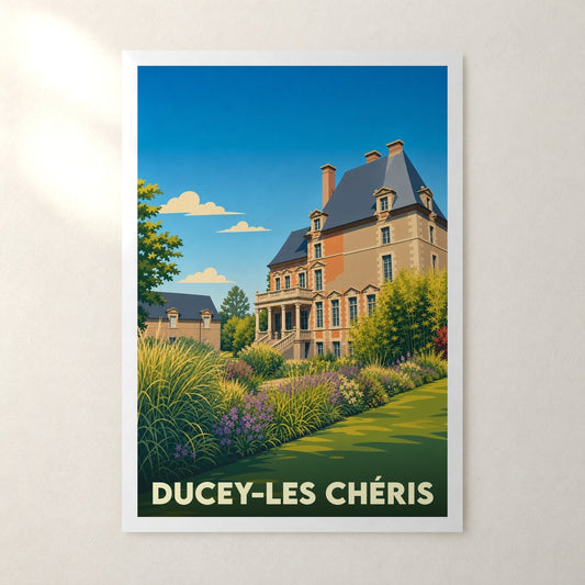 Affiche Ducey-Les Chéris – sans cadre, accrochée au mur