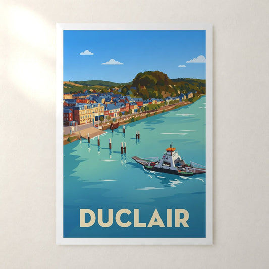 Affiche Duclair – sans cadre, accrochée au mur
