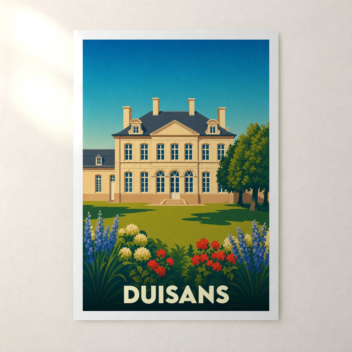 Affiche Duisans – sans cadre, accrochée au mur