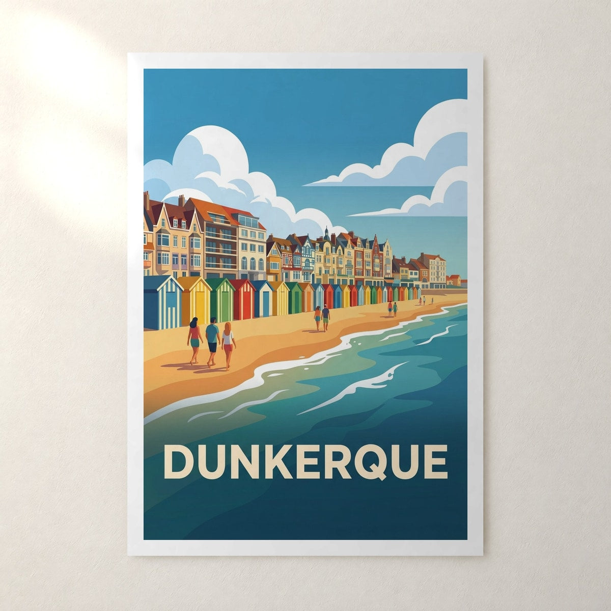 Affiche Dunkerque – sans cadre, accrochée au mur