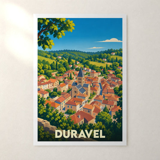 Affiche Duravel – sans cadre, accrochée au mur