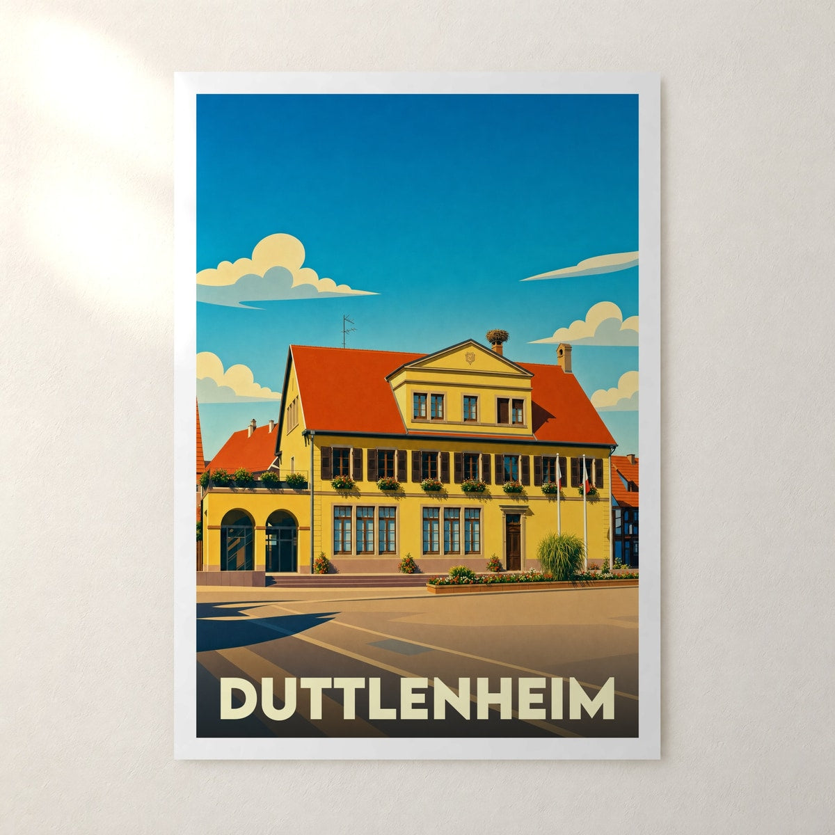 Affiche Duttlenheim – sans cadre, accrochée au mur