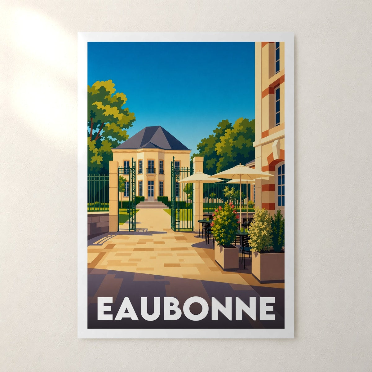 Affiche Eaubonne – sans cadre, accrochée au mur