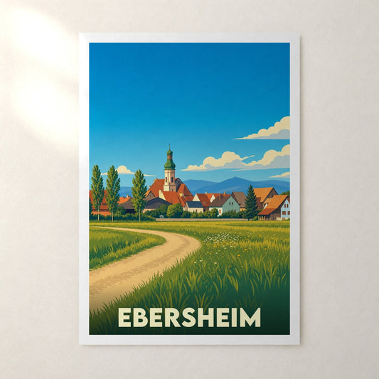 Affiche Ebersheim – sans cadre, accrochée au mur