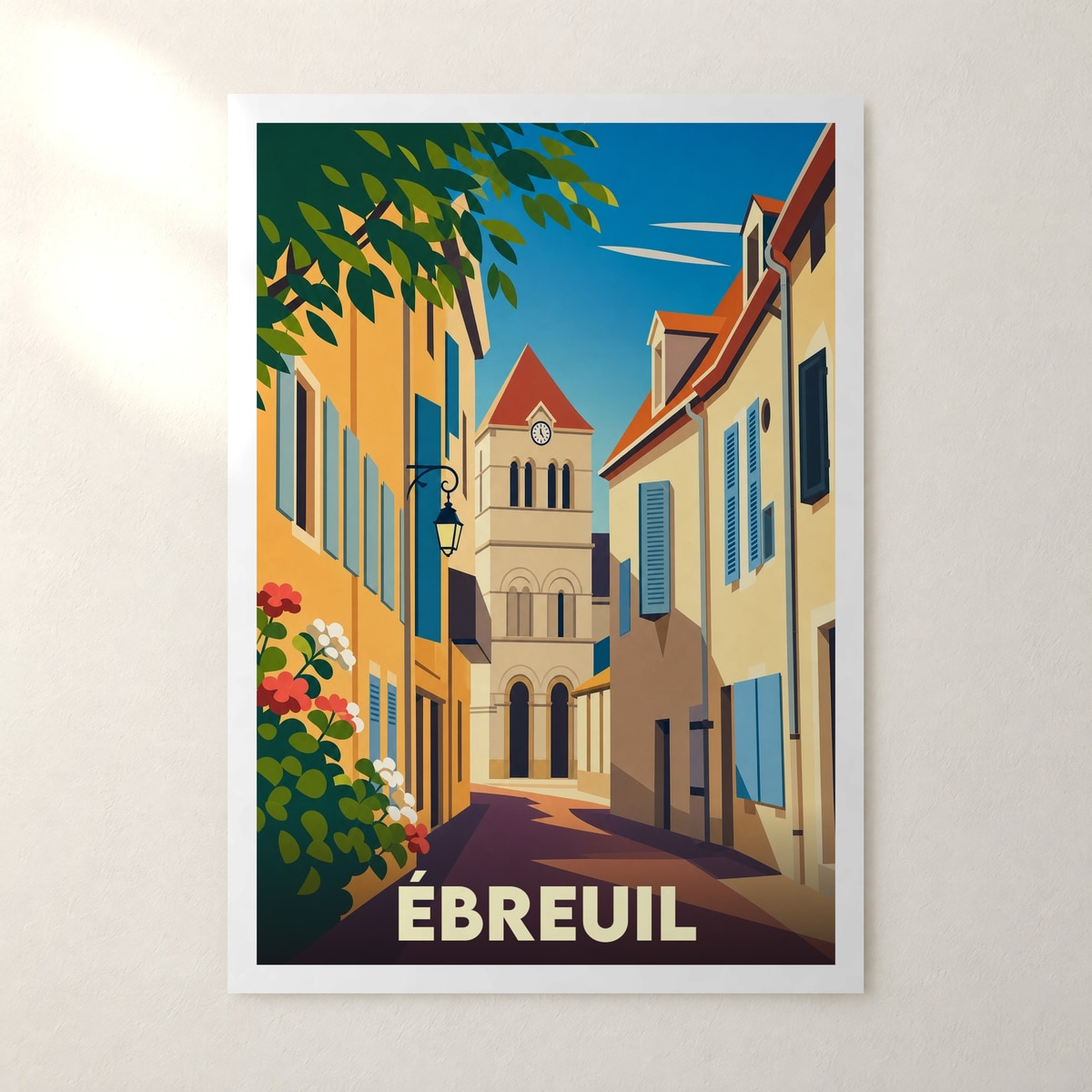 Affiche Ébreuil – sans cadre, accrochée au mur