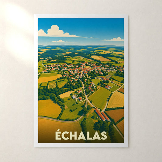 Affiche Échalas – sans cadre, accrochée au mur