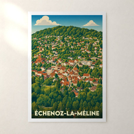 Affiche Échenoz-la-Méline – sans cadre, accrochée au mur