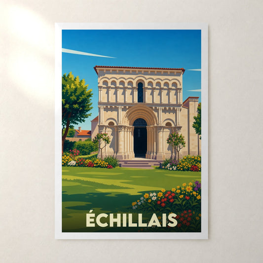 Affiche Échillais – sans cadre, accrochée au mur