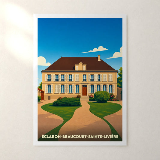 Affiche Éclaron-Braucourt-Sainte-Livière – sans cadre, accrochée au mur