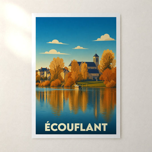 Affiche Écouflant – sans cadre, accrochée au mur