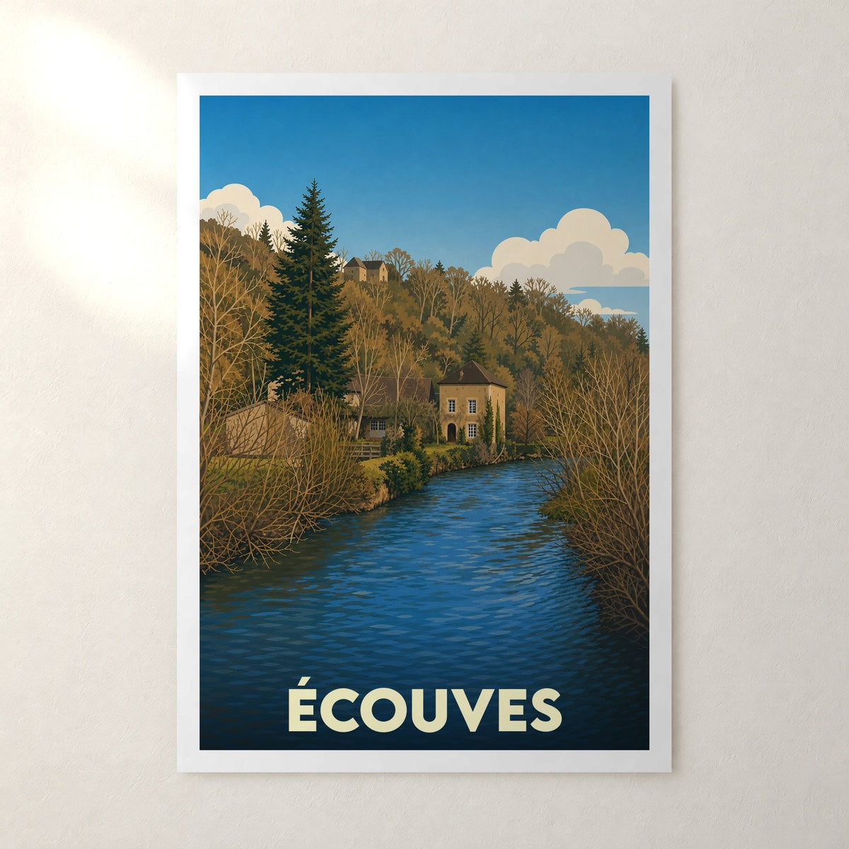 Affiche Écouves – sans cadre, accrochée au mur