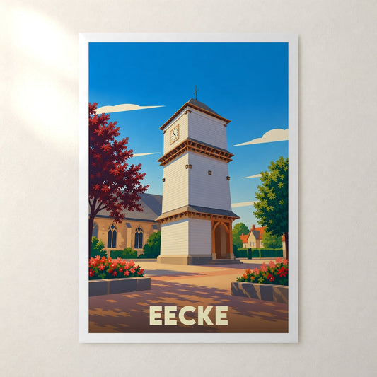 Affiche Eecke – sans cadre, accrochée au mur