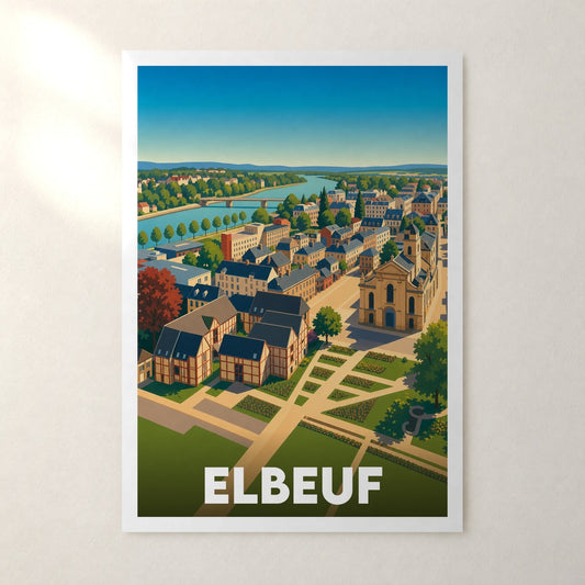 Affiche Elbeuf – sans cadre, accrochée au mur