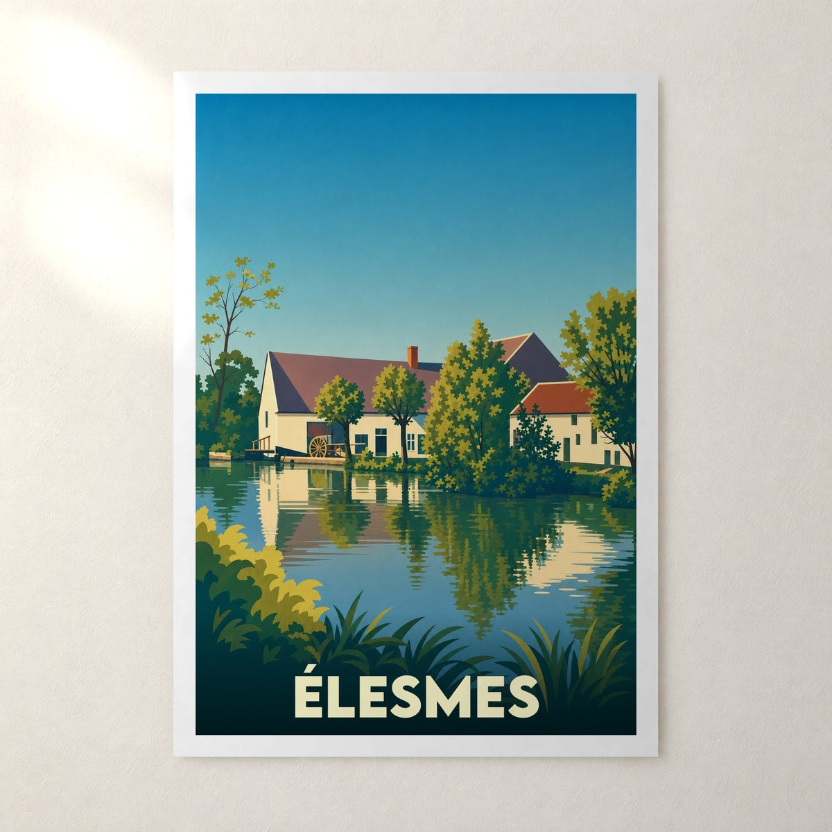 Affiche Élesmes – sans cadre, accrochée au mur