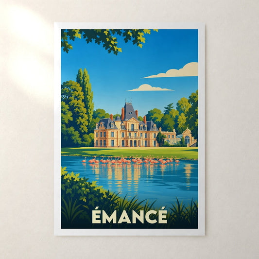 Affiche Émancé – sans cadre, accrochée au mur