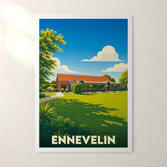 Affiche Ennevelin – sans cadre, accrochée au mur