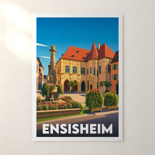 Affiche Ensisheim – sans cadre, accrochée au mur