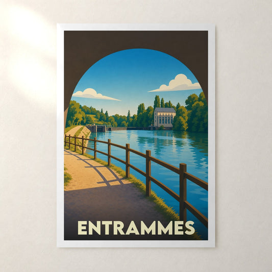 Affiche Entrammes – sans cadre, accrochée au mur