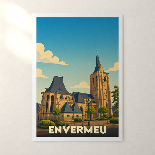Affiche Envermeu – sans cadre, accrochée au mur