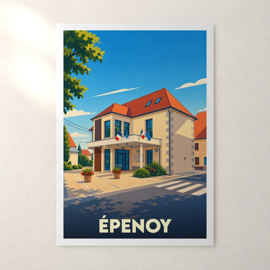 Affiche Épenoy – sans cadre, accrochée au mur