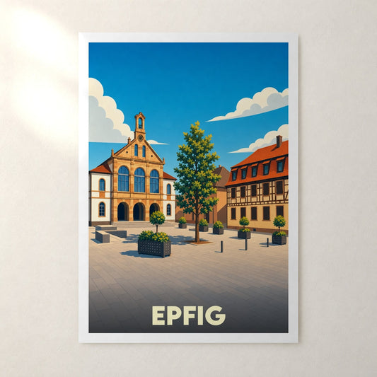 Affiche Epfig – sans cadre, accrochée au mur