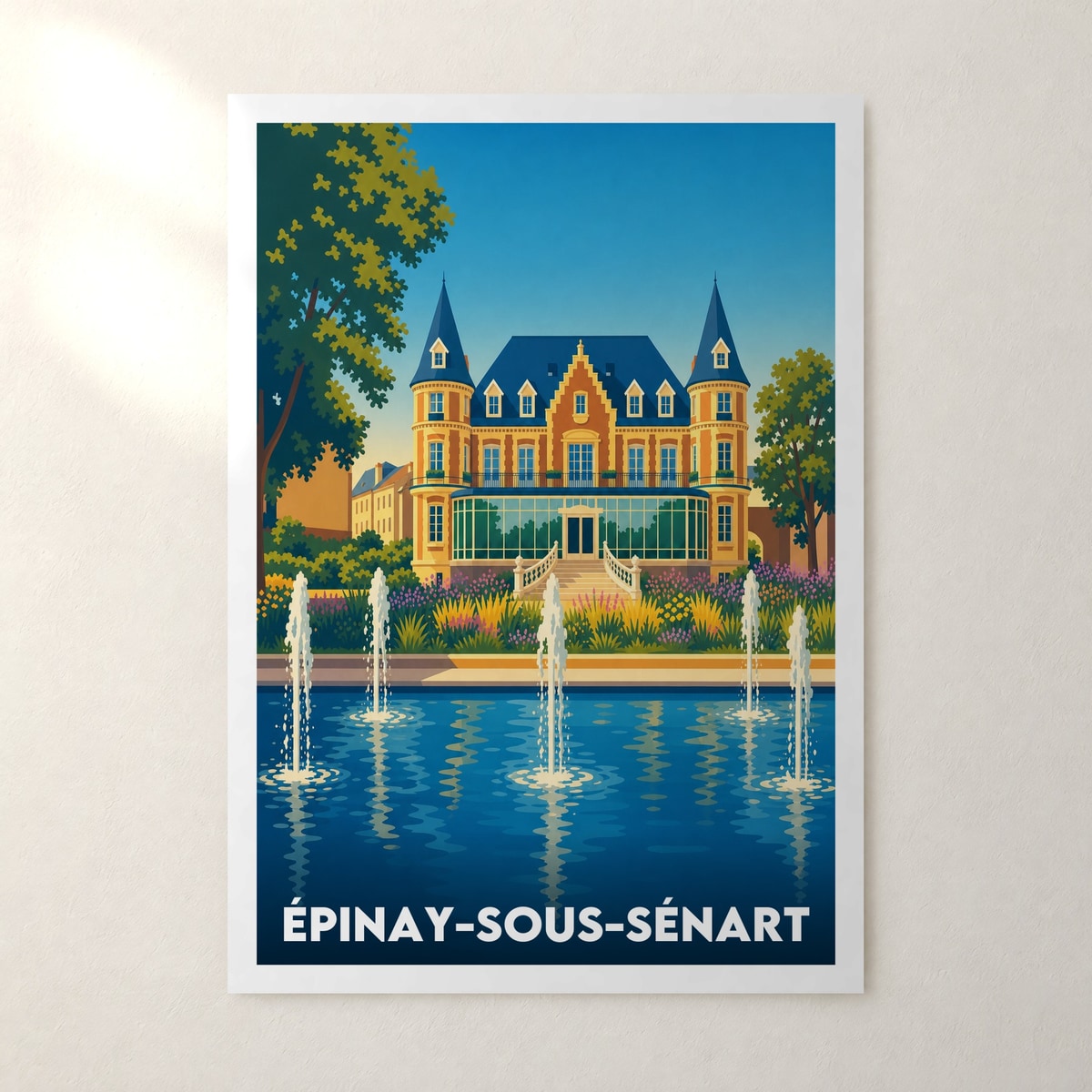 Affiche Épinay-sous-Sénart – sans cadre, accrochée au mur