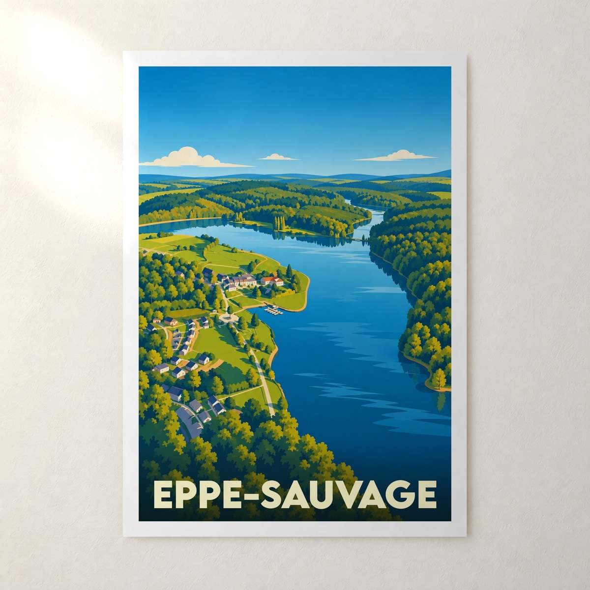 Affiche Eppe-Sauvage – sans cadre, accrochée au mur