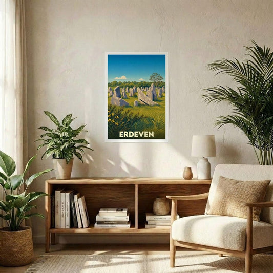 Affiche A2 (42 x 59,4 cm) Sans cadre souvenir de Erdeven