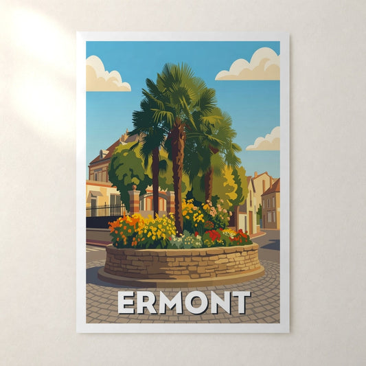 Affiche Ermont – sans cadre, accrochée au mur