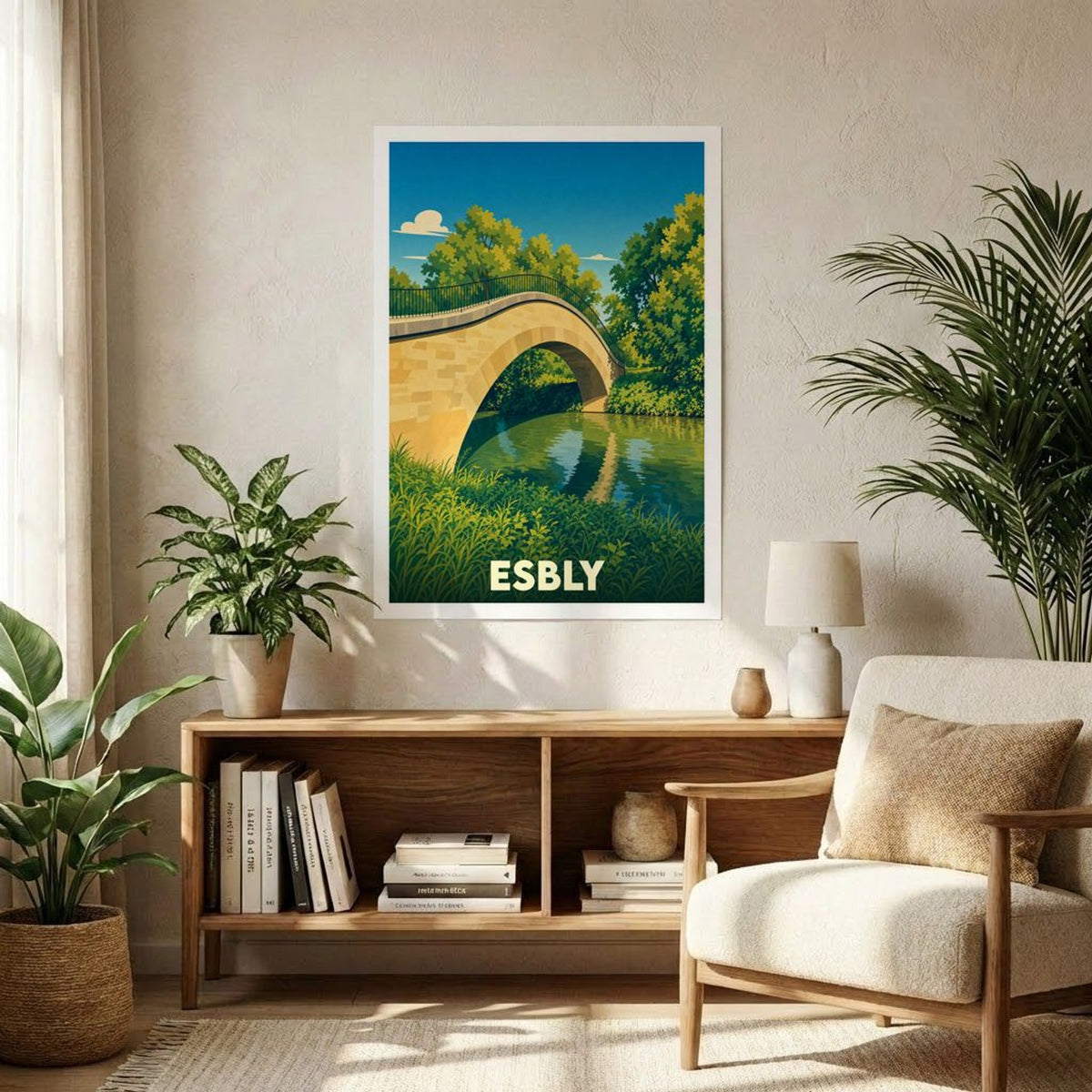 Affiche A1 (59,4 x 84,1 cm) Sans cadre souvenir de Esbly