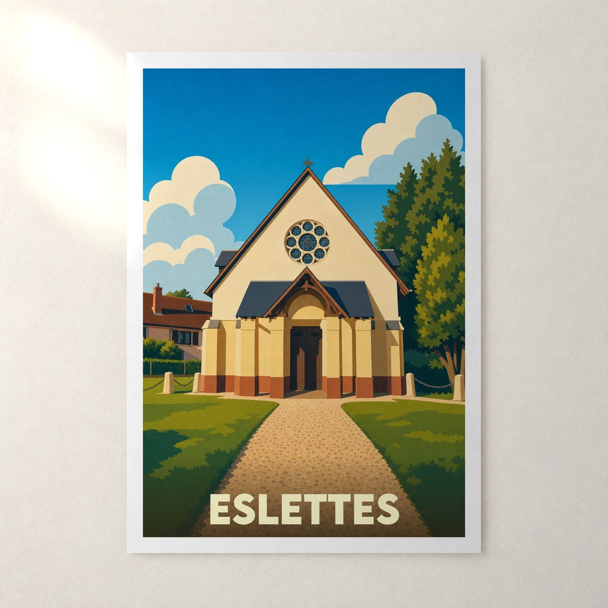 Affiche Eslettes – sans cadre, accrochée au mur