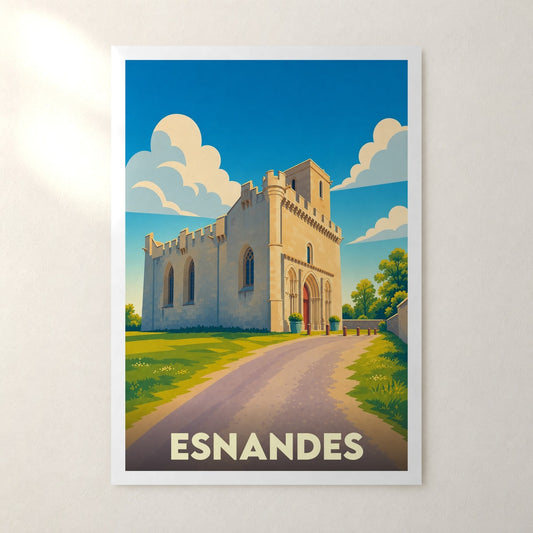 Affiche Esnandes – sans cadre, accrochée au mur