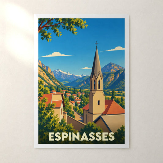 Affiche Espinasses – sans cadre, accrochée au mur