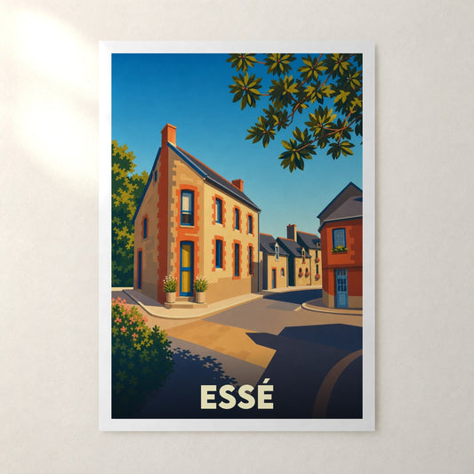 Affiche Essé – sans cadre, accrochée au mur