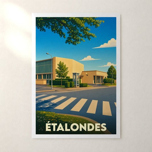 Affiche Étalondes – sans cadre, accrochée au mur
