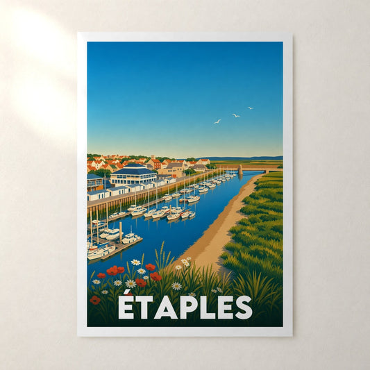 Affiche Étaples – sans cadre, accrochée au mur