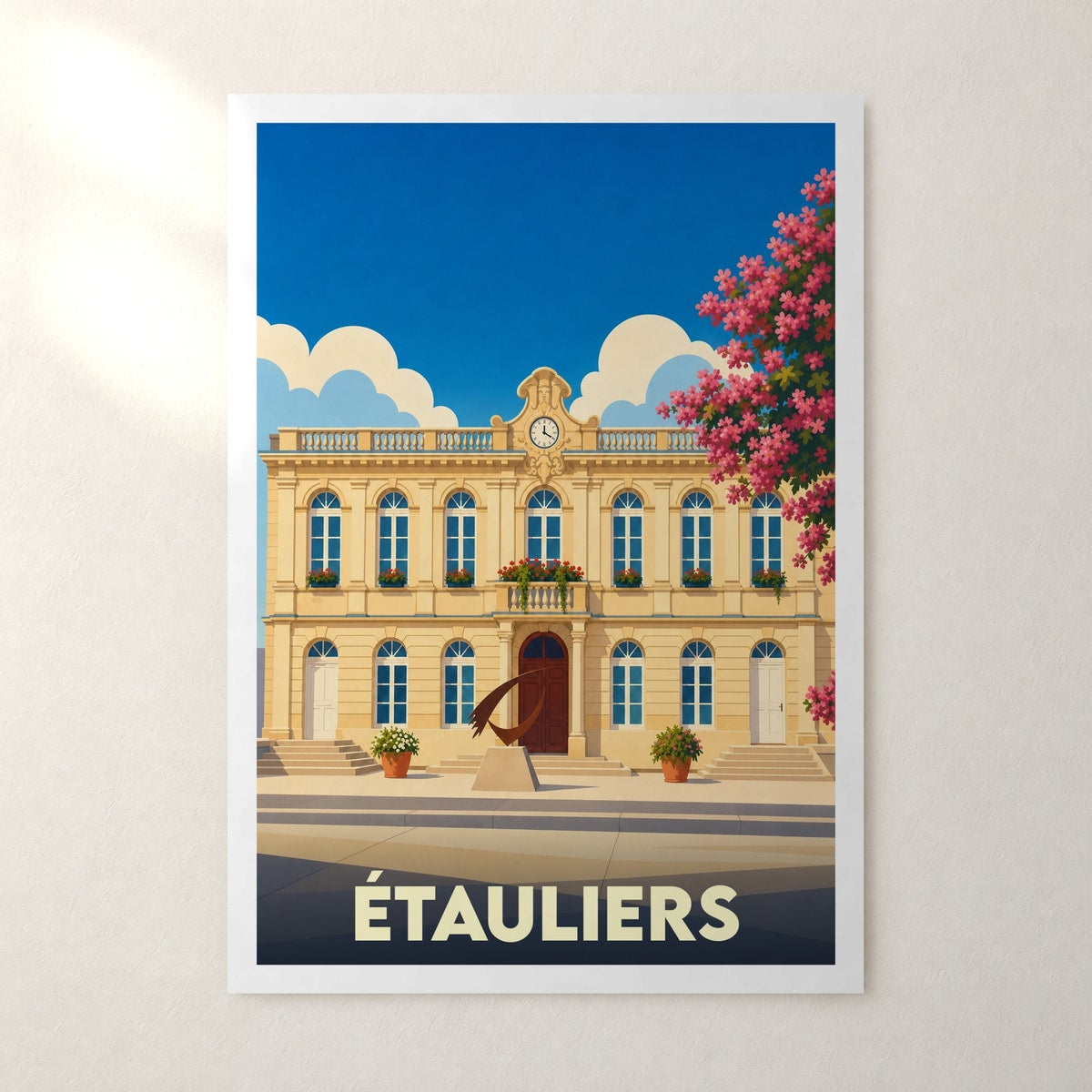 Affiche Étauliers – sans cadre, accrochée au mur