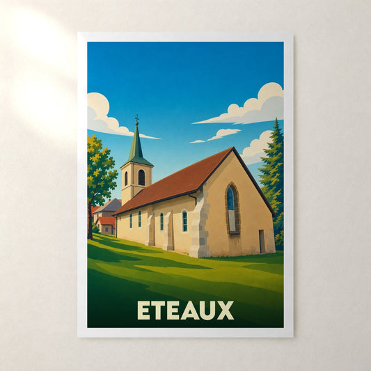 Affiche Eteaux – sans cadre, accrochée au mur