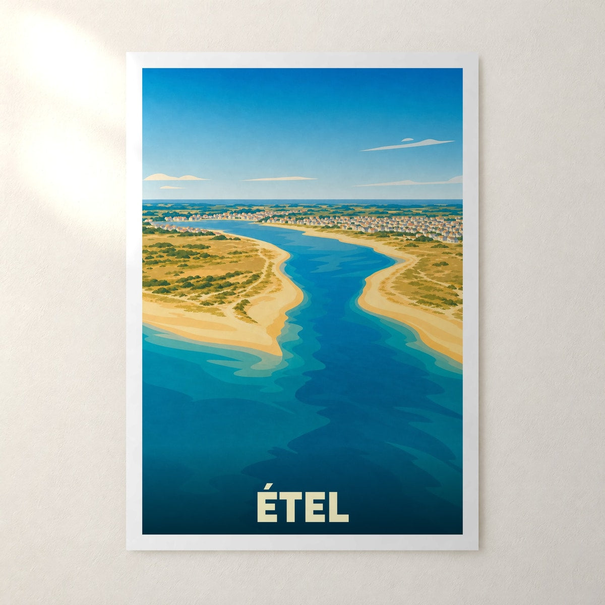 Affiche Étel – sans cadre, accrochée au mur